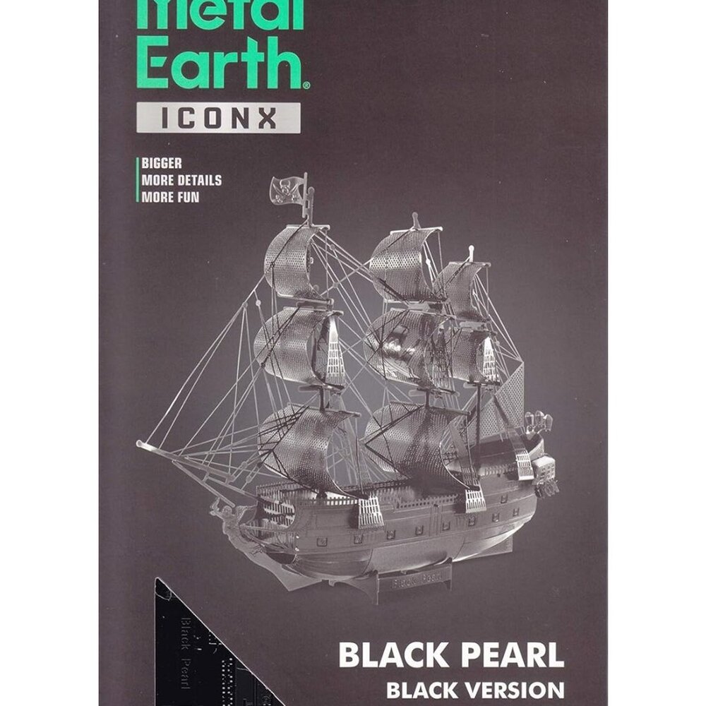 Metal Earth Black Pearl Black Version Model Kit Steel Model ICX016B
